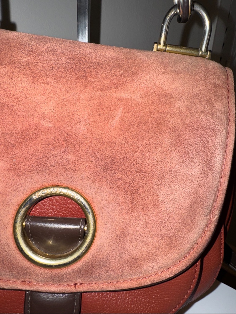 Vintage Michael Kors Isadore Medium Top Handle Messenger Bag - Picture 4 of 12